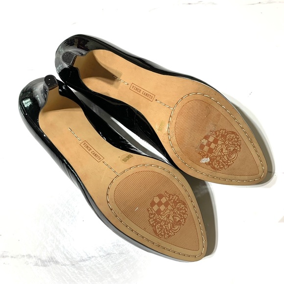 NWOT VINCE CAMUTO Desti Platform Black Patent Pump Sz 5.5 - Picture 8 of 12